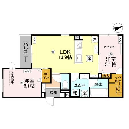 【間取り】 | クラシスト勝山北