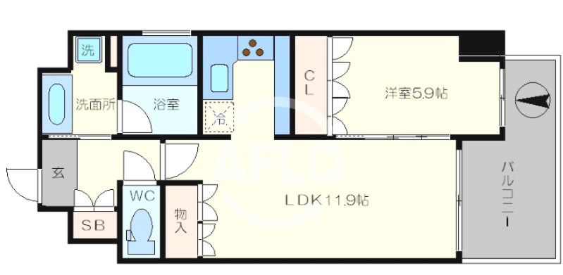 リーガル北堀江　堀江小学校区の間取り|リーガル北堀江　間取り