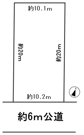 ６２２９８　岐阜市守口町土地の区画図