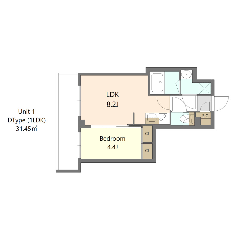 S-RESIDENCE高島平asoleaの間取り