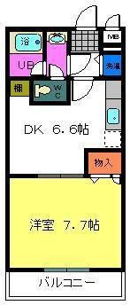 フジパレス式内町3番館 の間取り