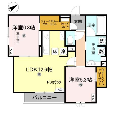 【間取り】 | クラシスト勝山北