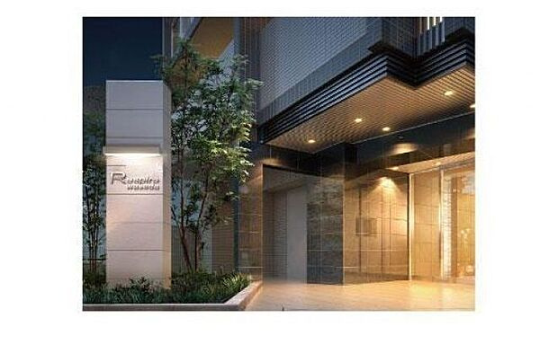 新宿区西早稲田２丁目の賃貸マンションのエントランス