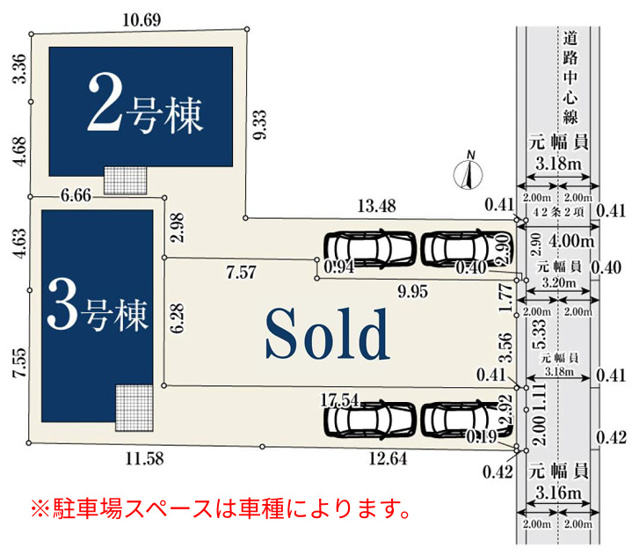 【区画図】 | 平塚市黒部丘　全３棟　新築住宅
