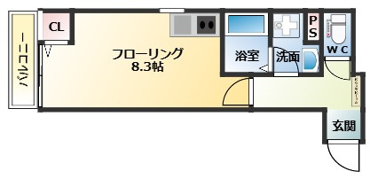 destino東町Ⅱの間取り