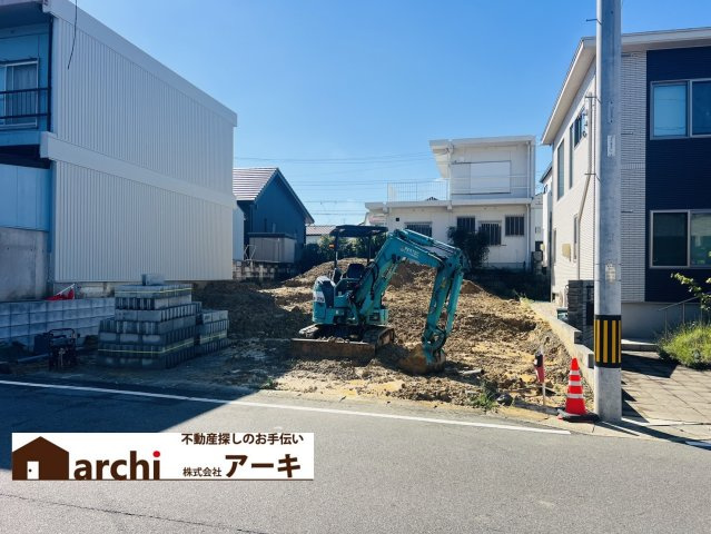 東海市荒尾町奥曽山1-41『仲介手数料無料』新築一戸建て・建売の外観|　A号棟　1F:LDK17.5帖に隣接する洋室5.25帖　CL設置はお子様の遊び場・奥様の家事室に便利！2F:主寝室7.5帖　WIC設置！洋室6帖・洋室5.25帖　CL設置♪南面ワイドバルコニー♪