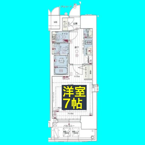 エステムコート名古屋新栄Ⅱアリーナの間取り