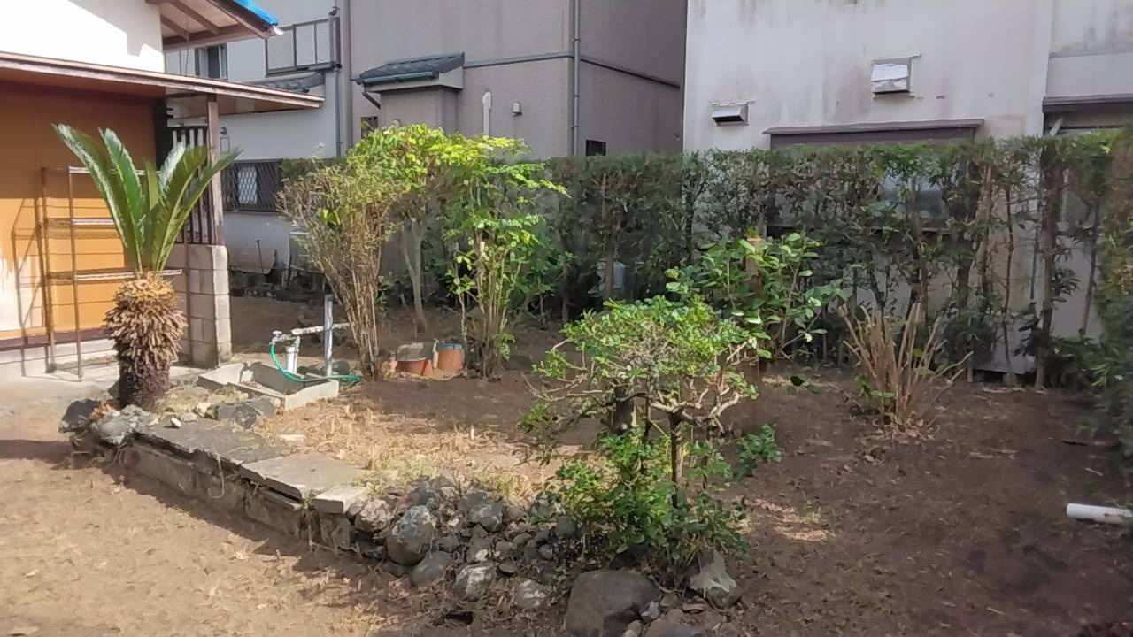 那古中古平屋の庭