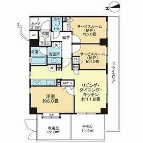 ラ・フォルム神楽坂の間取り