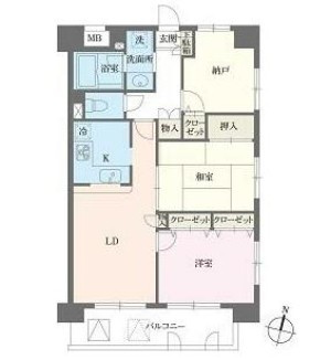 文京区本駒込４丁目の賃貸マンションの間取り