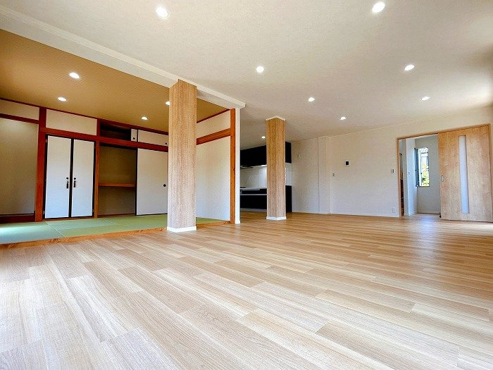 リフォーム　中古戸建　丹羽郡扶桑町柏森　平成7年築の居間・リビング