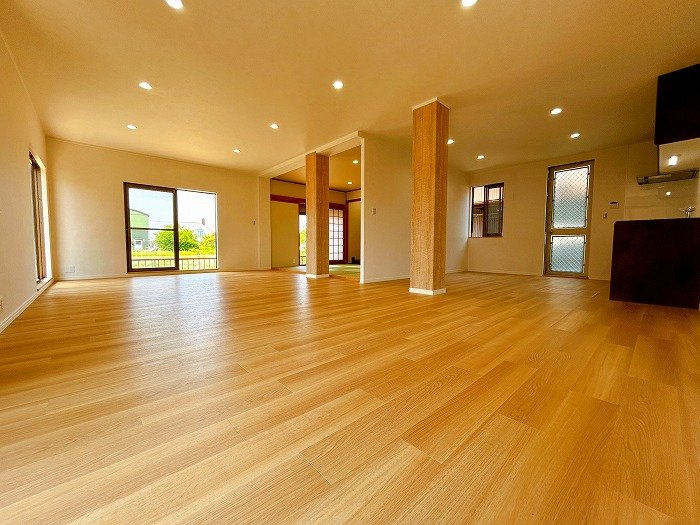 リフォーム　中古戸建　丹羽郡扶桑町柏森　平成7年築の居間・リビング
