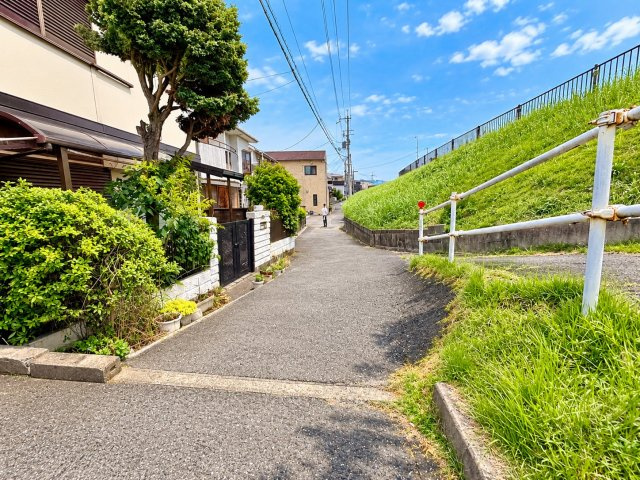寺田町　建築条件無土地の前面道路含む現地写真