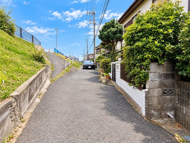 寺田町　建築条件無土地の前面道路含む現地写真