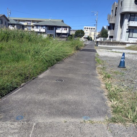 ５３６５５　羽島市竹鼻町蜂尻分譲地の前面道路含む現地写真