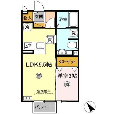 セジュール向山の間取り