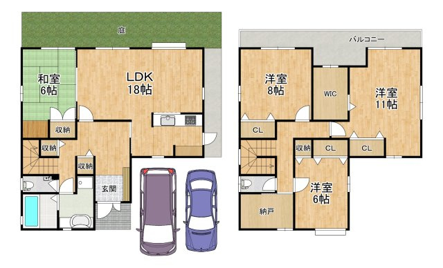 【間取り】 | 東茱萸木１丁目戸建