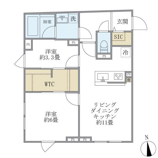 ウェルスクエア中延ＩＩの間取り