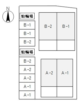 ヴィラK Aの区画図