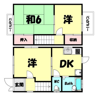 【間取り】 | 東尻池町6丁目貸家