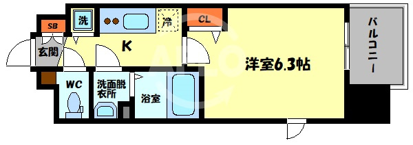 プレサンス松屋町ファステの間取り|プレサンス松屋町ファステ　間取り