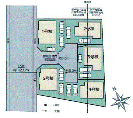 立川市一番町6丁目　新築戸建全5棟のその他