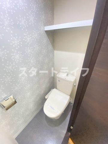 大阪市東淀川区下新庄２丁目の賃貸マンションのトイレ