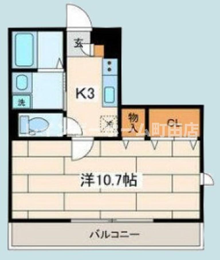 トレビナ淵野辺※初期費用分割あと払いサービス利用可能物件の間取り