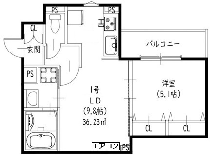 ラモーナ滝ノ町Ⅰの間取り