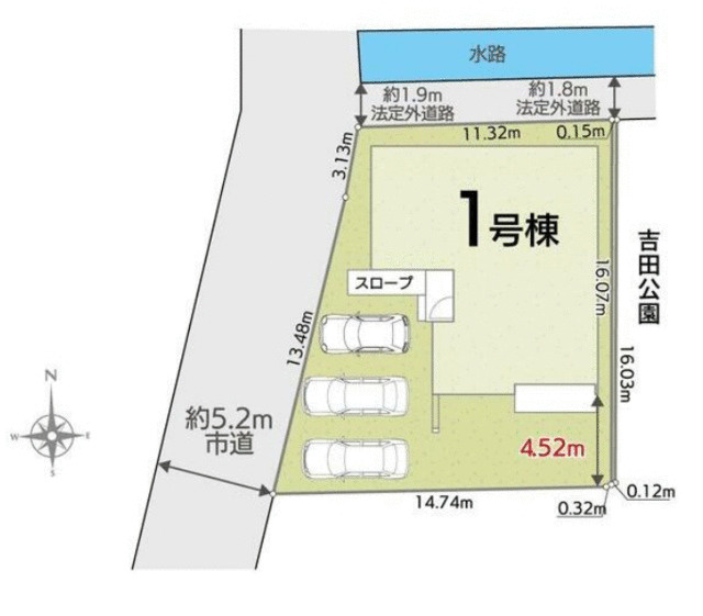 御殿場市竈の新築一戸建の区画図|建物区画図