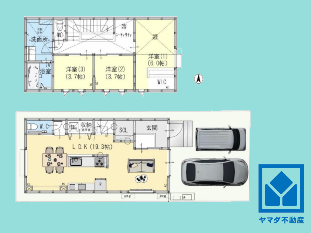 宇治市羽拍子町の間取り