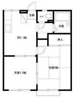 相模原市中央区宮下本町３丁目のアパートの間取り