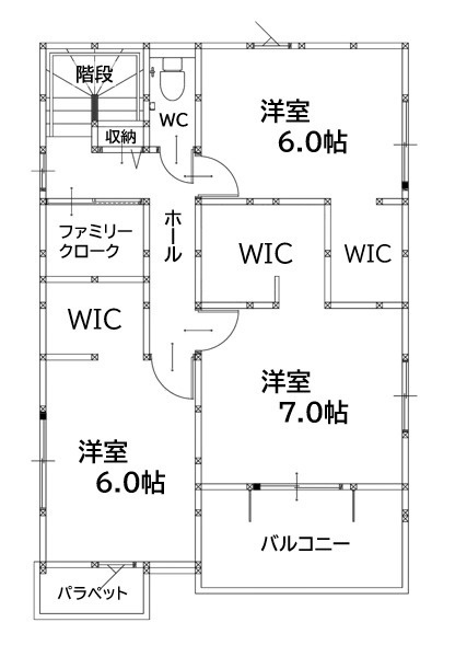 北九州市八幡西区下上津役4丁目3期2号棟の間取り
