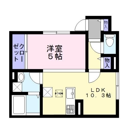 森田屋石亭　桐 の間取り|間取りです。