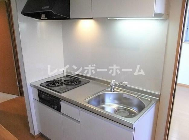 和光市本町のアパートのキッチン
