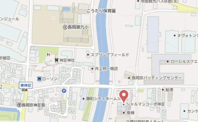 シャルマンコーポ神足　10階の地図