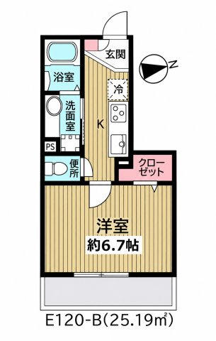浦安市当代島１丁目のアパートの間取り