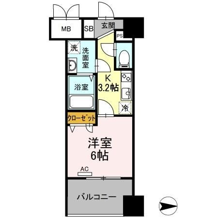 Trio　Mare　蔵前（トリオマーレクラマエ）の間取り