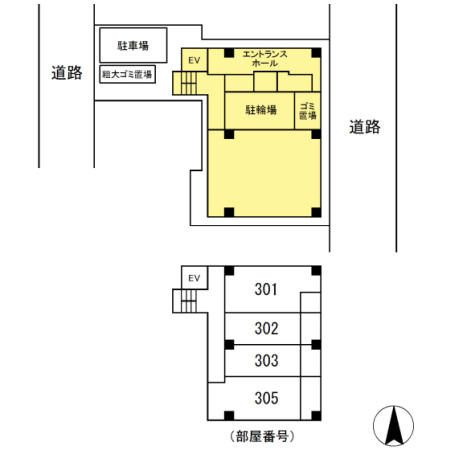 Trio　Mare　蔵前（トリオマーレクラマエ）の区画図