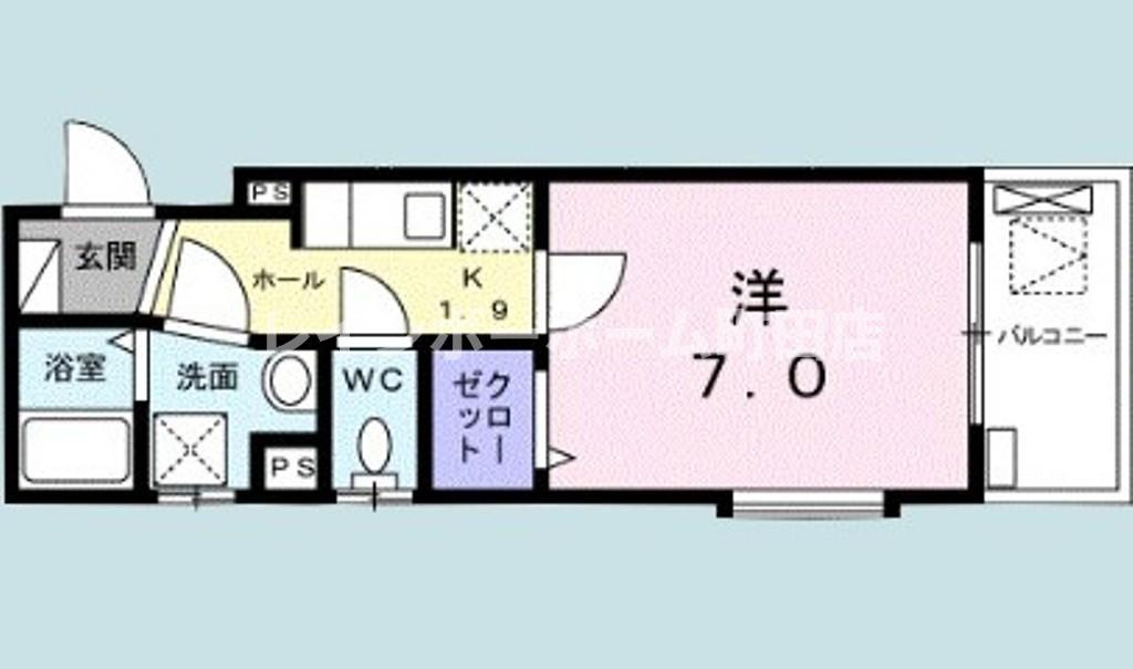 グリシーヌ※初期費用分割あと払いサービス利用可能物件の間取り