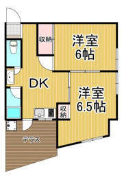 CREA中筋山手Cの間取り