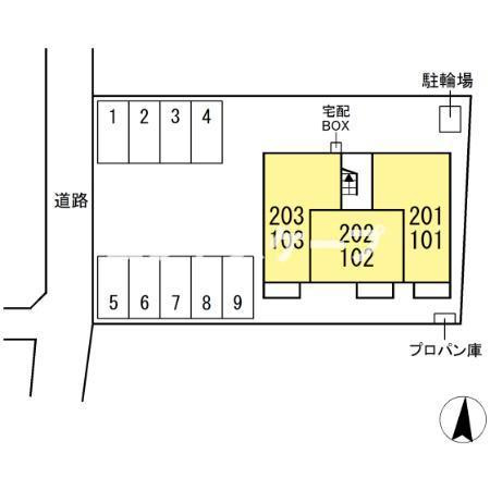 リリーフ小相木の区画図|高崎、前橋エリアのお部屋探しはエンドスケープまで！お客様の理想お聞かせ下さい♪