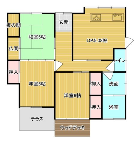 久留米市城島町城島の一戸建ての間取り