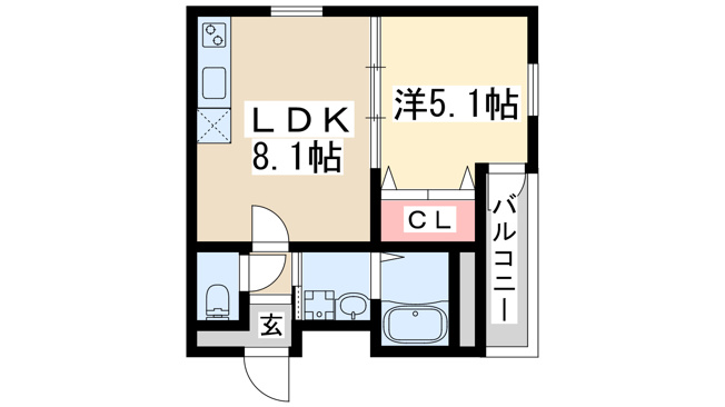 【間取り】 | フジパレス塚本駅東