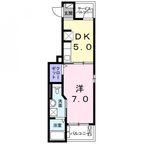 Ｋ２　Ｈｏｕｓｅの間取り