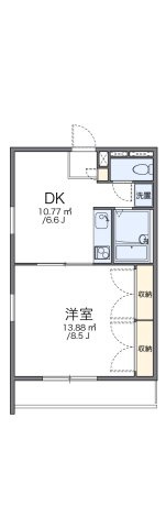 レオパレス拝島町の間取り