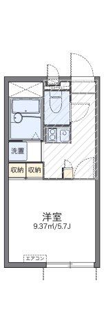 レオパレスラングシェーンの間取り
