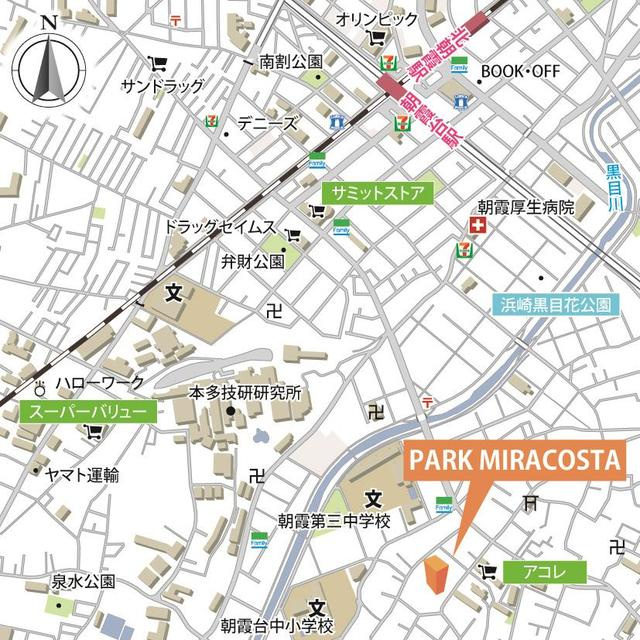 ＰＡＲＫ　ＭＩＲＡＣＯＳＴＡの地図