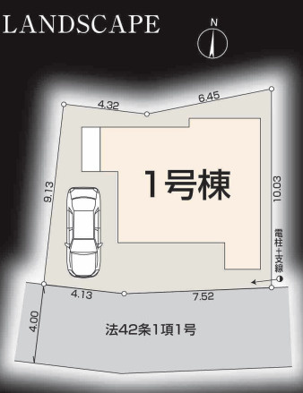 川越市笠幡第六　新築戸建　リーブルガーデンの区画図