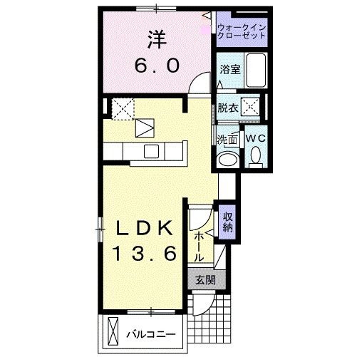 ラヴィーヌの間取り